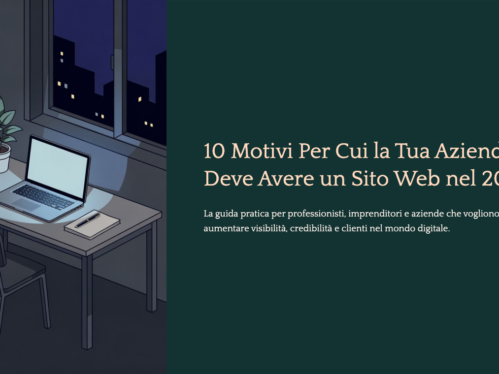 Copertina ebook 10 Motivi Per Cui la Tua Azienda Deve Avere un Sito Web nel 2026