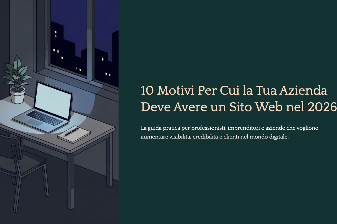 Copertina ebook 10 Motivi Per Cui la Tua Azienda Deve Avere un Sito Web nel 2026