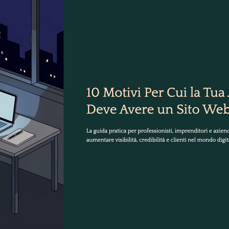 Copertina ebook 10 Motivi Per Cui la Tua Azienda Deve Avere un Sito Web nel 2026