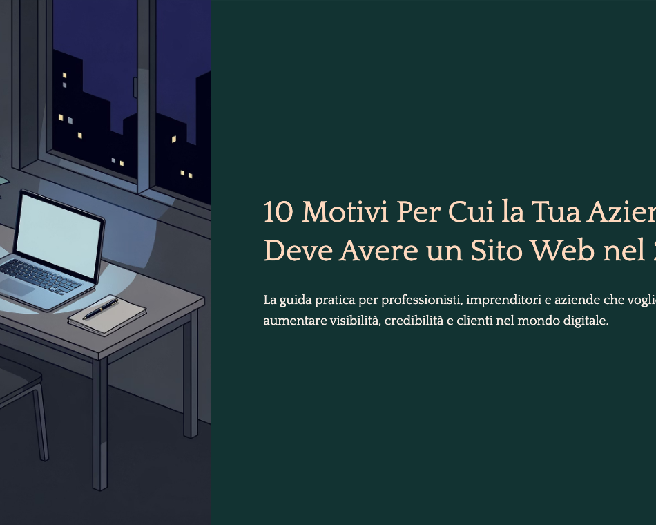 Copertina ebook 10 Motivi Per Cui la Tua Azienda Deve Avere un Sito Web nel 2026