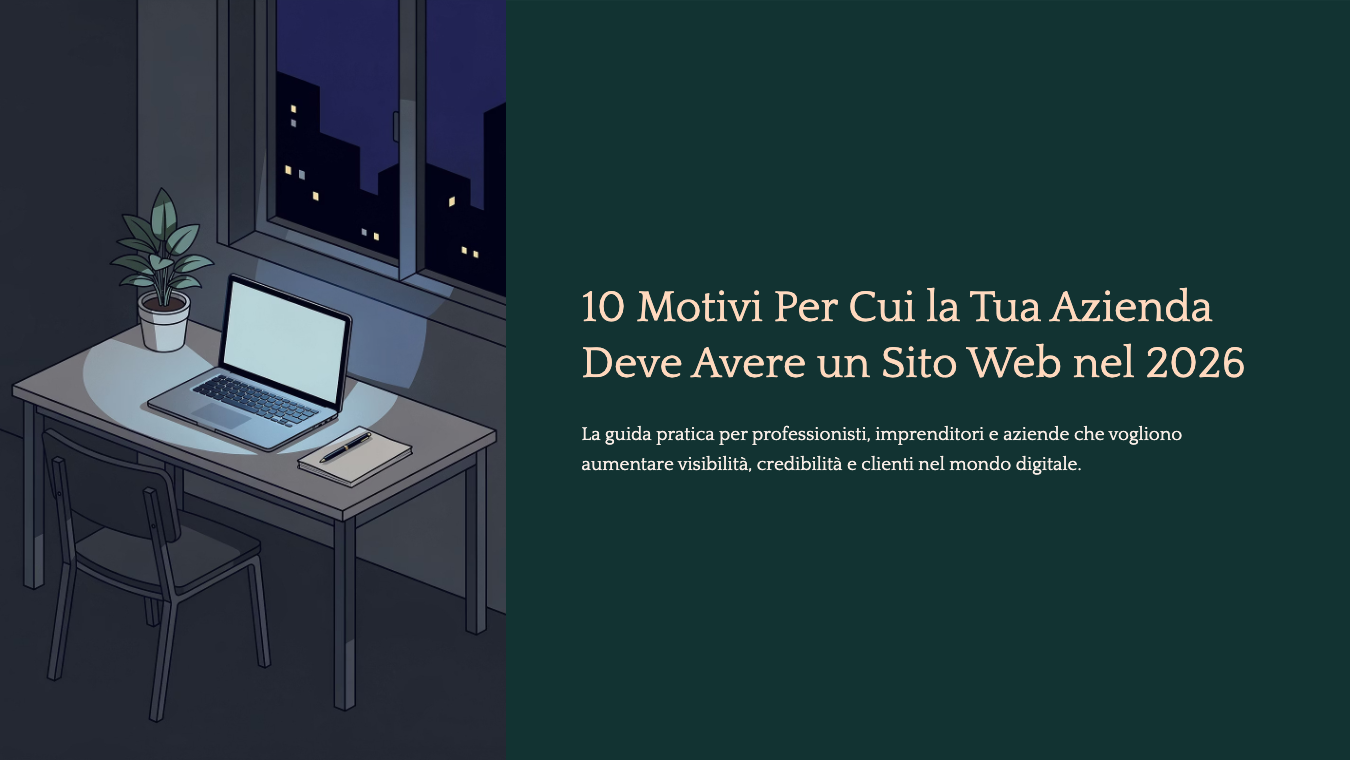 Copertina ebook 10 Motivi Per Cui la Tua Azienda Deve Avere un Sito Web nel 2026